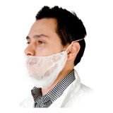 Cubre Barba Descartable Blanca Certificada Anmat X100 Uni