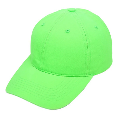 (gn) Gorra De Béisbol De Neón Fluorescente De Color Liso Bri