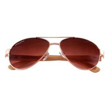 Gafas Con Madera De Bambú, Mxfgt-002, Brown, Uv400, Metal,