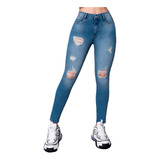 Jeans Mujer Pantalón Colombiano Mezclilla Strech Push Up 139