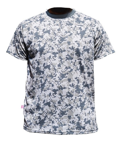 Remera Camuflada Manga Corta - Talles Especiales