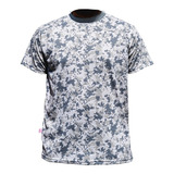 Remera Camuflada Manga Corta - Talles Especiales