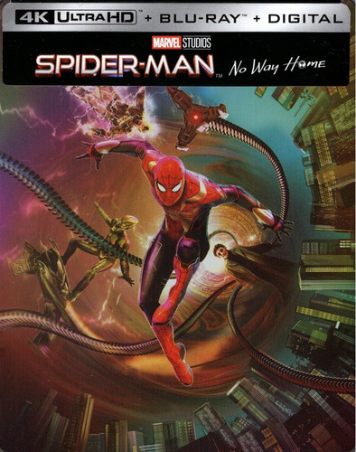 Spider-man Sin Camino A Casa Steelbook Pelicula 4k + Blu-ray