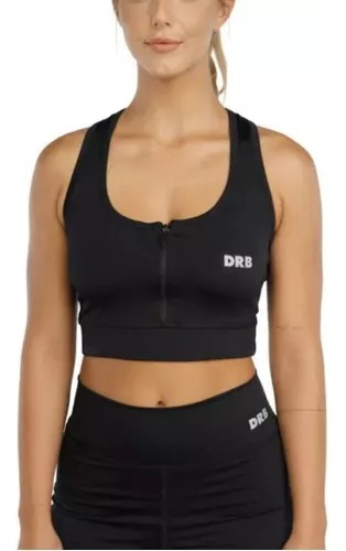 Top Deportivo Fitness Yoga Pilates Cierre Frontal Drb