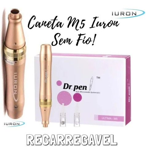 Dr Pen Iuron Ultima M5 Sem Fio Bivolt Eletric Dermaroller