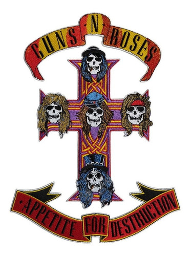 Guns And Roses Appetite For Destruction Parche Bordado Rock 