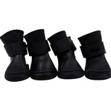 Botas Impermeables Para Perro Gato Negro Talla Xxl