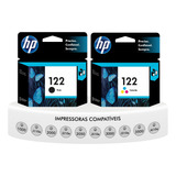 Kit Hp 122 Colorido Preto Originais 1000 2000 2050 3000 3050