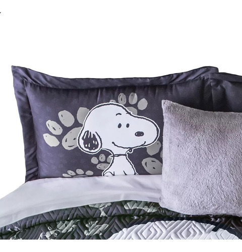 Funda Para Almohada Estándar Concord Snoopy Black