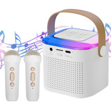 Máquina De Karaoke Con 2 Micrófonos Inalámbricos, Para Niños