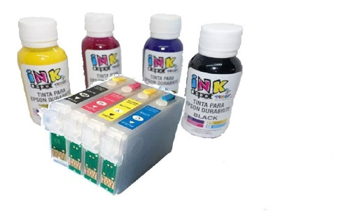 Cartuchos Recargables Tx420 Tx320  Tx120 Con 4 Tinta De 60ml