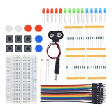 Kit De Inicio Arduino Uno, R3 O Compatible. Sin Placa.