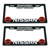  Portaplacas Premium Nissan 001 Juego 2 Piezas