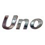 Emblema Insignia Letras Uno Fiat Cromado Tipo Original Fiat Uno