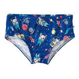 Sunga Slip Infantil Verão Azul Dog Malwee