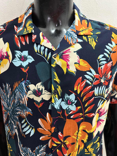Camisa Hawaiana Denim & Flower Talle Medium