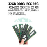 32gb Ddr3  Ecc Reg  1333/pc3-10600 Ibm Hp Dell