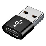 Adaptador Usb Tipo C Hembra A Usb Macho Otg Carga Rápida Y Datos 