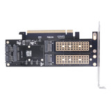 Ssd Nvme Pcie X16 A M.2 M Key Ssd+ssd M.2 B Clave+adaptador