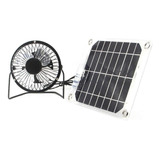 Ventilador Solar 5w 4 Pulgadas Energía Libre Para Invernader