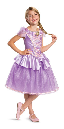 Disfraz Talla Small 4 6x Para Niña De Rapunzel Disney,