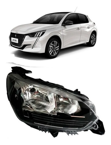 Optica Peugeot 208 Allure Derecha Con Drl 2020 L Nueva