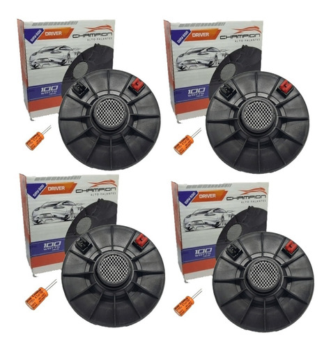 Drive Corneta Champion 400w Rms Cone + Capacitores De Brinde