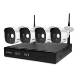 Kit Nvr 4 Camaras De Seguridad Ip Full Hd 2mp Srihome Nvs002