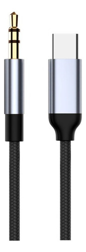 Cable Adaptador Tipo C Macho A Mini Plug Macho 3.5mm 1 Metro