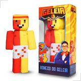 Boneco Youtuber Geleia Minecraft Streamer Masculino Pelúcia 