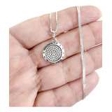 Colar Pingente Mandala Cravejada Pandora Em Prata S925