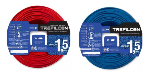 Pack 2 Rollos Trefilcon Normalizado 1,5 Mm X 25 Mts Colores