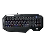 Teclado Gamer Falcon Goliator Std2000 Led Rgb Membrana Mech Cor De Teclado Preto Idioma Português Brasil