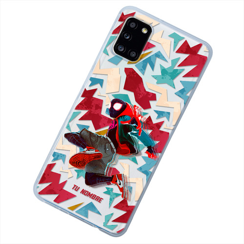 Funda Para Galaxy Spiderman Miles Personalizada Tu Nombre