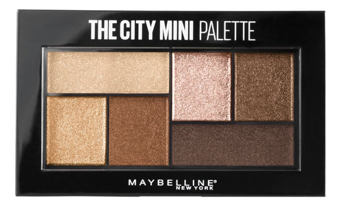 Paleta De Sombras The City Mini Rooftop Bronzes Maybelline Efecto Mate