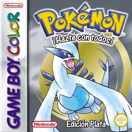 Pokémon Plata Silver Nintendo Game Boy Color Lugia Español