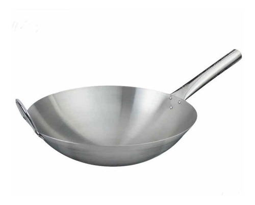 Sarten Wok Profesional  Acero Inoxidable  36 Cm