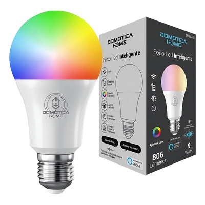 Foco Led Inteligente Domotica Home Rgb Wifi 9w806lme27 Alexa Luz Multicolor RGB | Meses sin interés