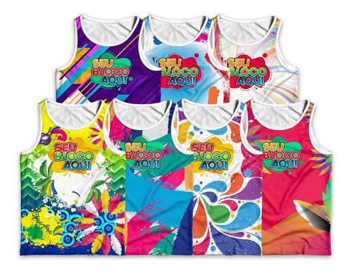 Kit 11 Abadás Personalizados Regata Carnaval Bloco