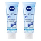 Gel Facial Esfoliante Nivea Refrescante 75ml - Kit C/ 2un