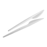 Cuchillo Plastico Descartable Blanco X 1000 Un Pack X 4 Un