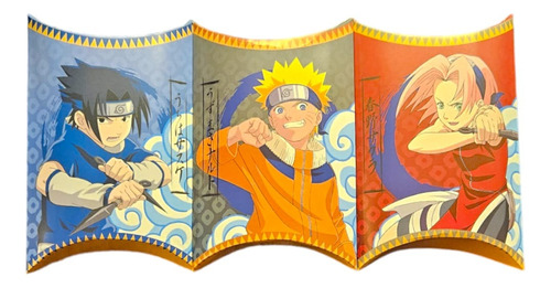 Cajitas Para Dulces Tematica Naruto Para Cumpleaños X12