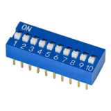 Dip Switch 10 Posiciones Llaves Interruptores Arduino Htec