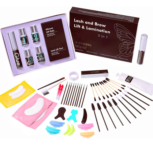 Kit De Elevacin De Pestaas Profesional, Laminacin De Cejas E