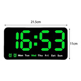 Reloj De Mesa  Despertador  Digital Homegoods Q-3061  -  Verde 