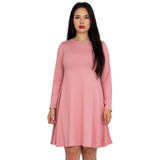 Vestido Aurora Manga Larga Corte A Campana Holgado Curvy