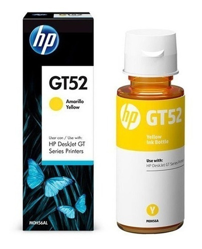 Botella De Tinta Hp Gt52 Original