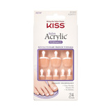 Uñas  Kiss Postizas Para Pies Salon Acrylic Walk Away