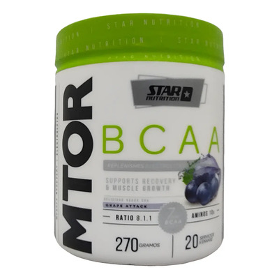 Mtor Bcaa 270gr - Star Nutrition - Aminos Sabor Grape Attack - Uva | Envío gratis