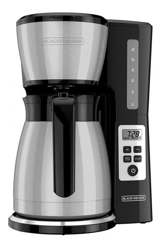 Cafetera Black+decker Cm2046s Semi Automática Plateada Y Negra De Filtro 120v